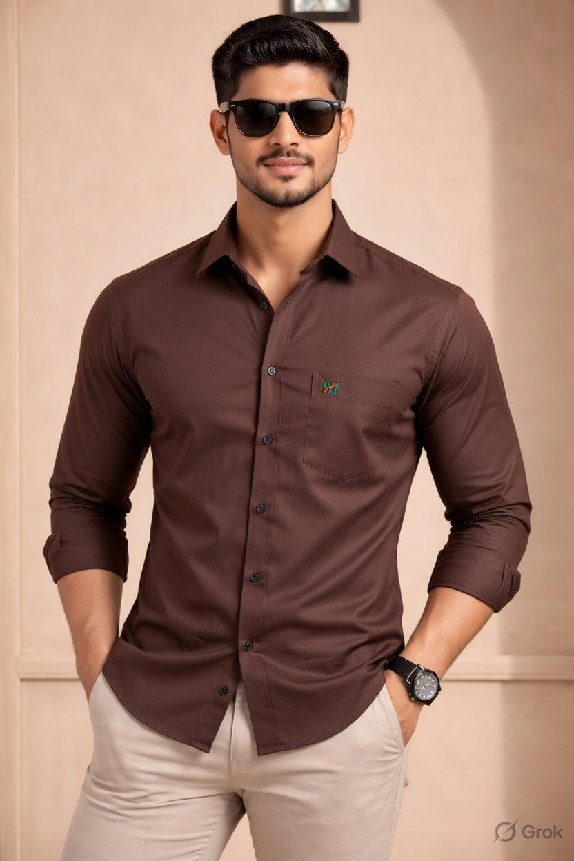 Hilytrends Full Sleeve Formal White Shirt