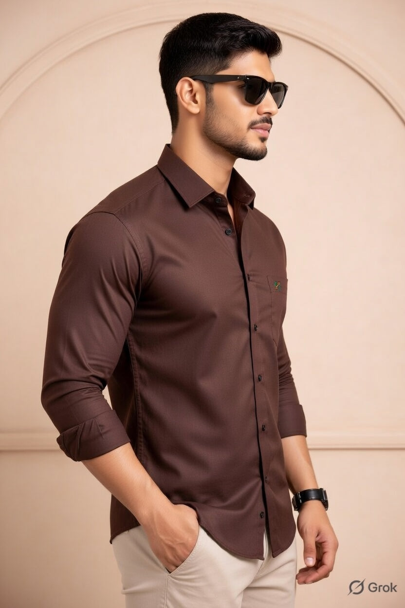 Hilytrends Full Sleeve Formal White Shirt