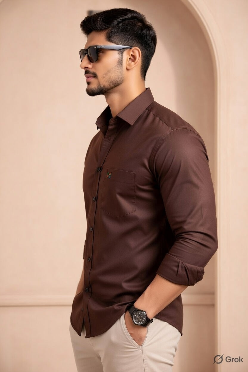 Hilytrends Full Sleeve Formal White Shirt