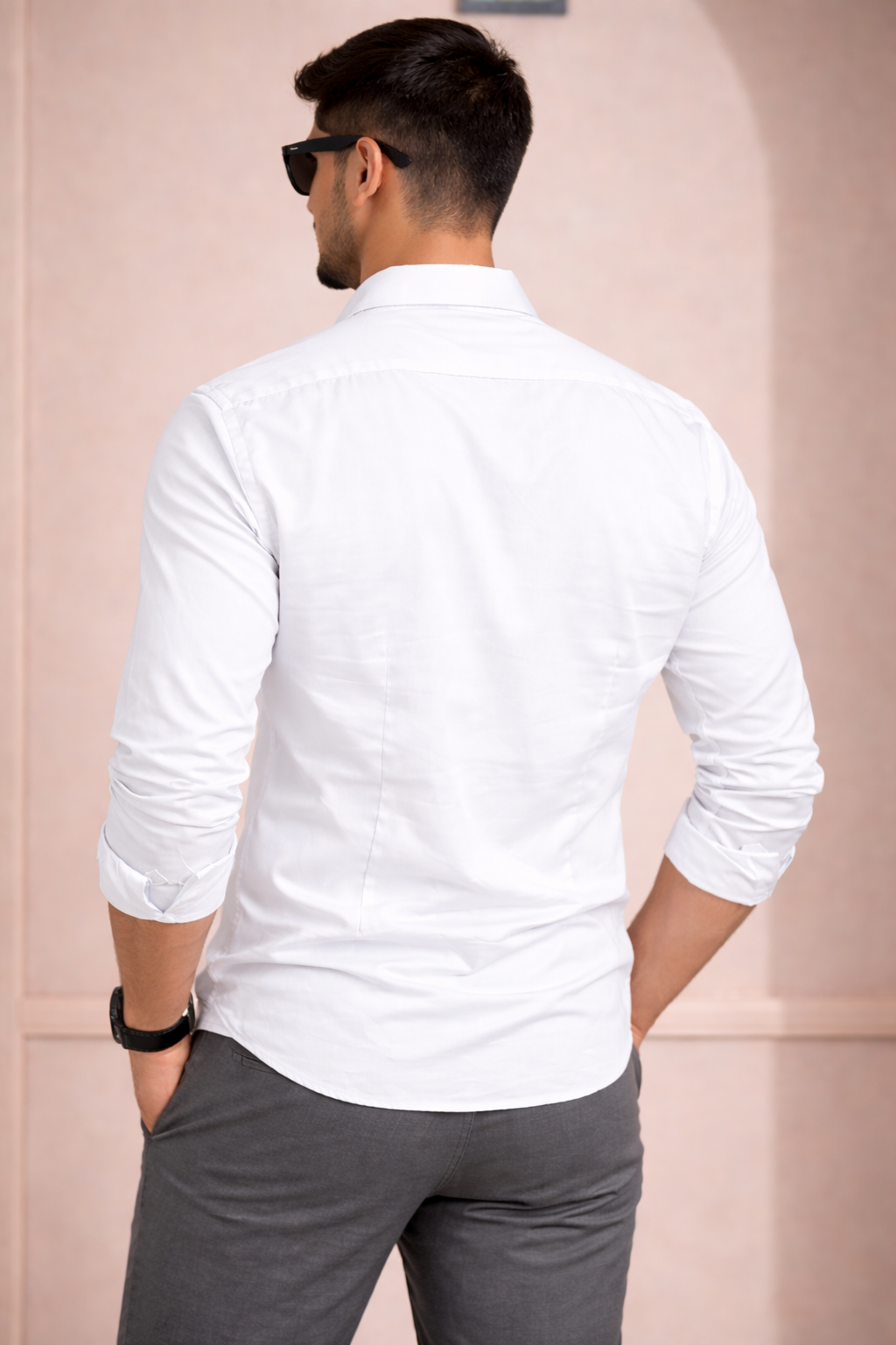 Hilytrends Full Sleeve Formal White Shirt