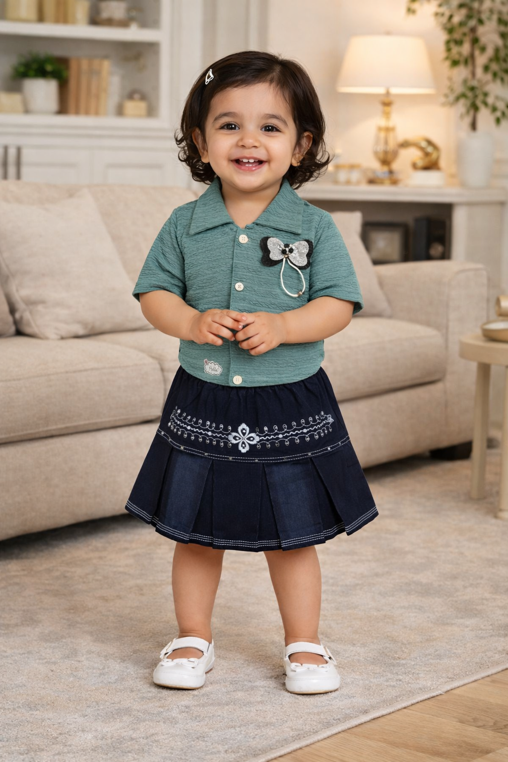 Hilytrends Girls Top and Skirt