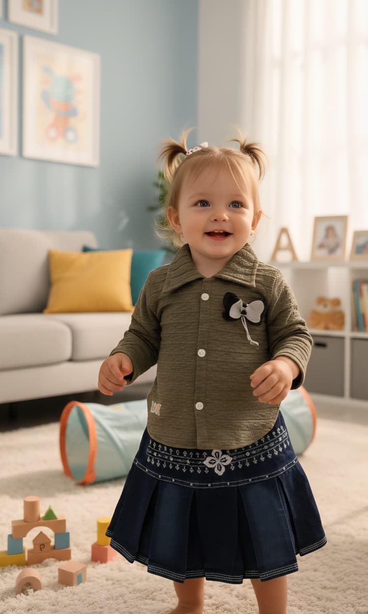 Hilytrends Girls Top and Skirt